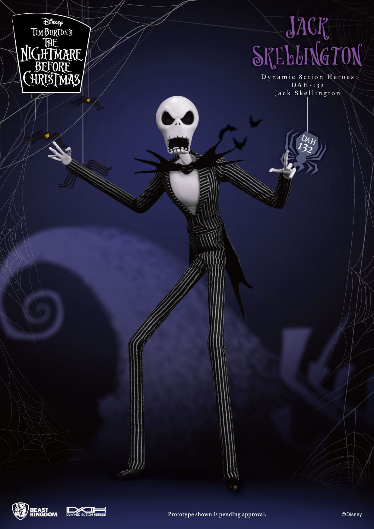 The Nightmare Before Christmas: Jack Skellington: Dynamic 8ction Figure: 21cm Beast Kingdom