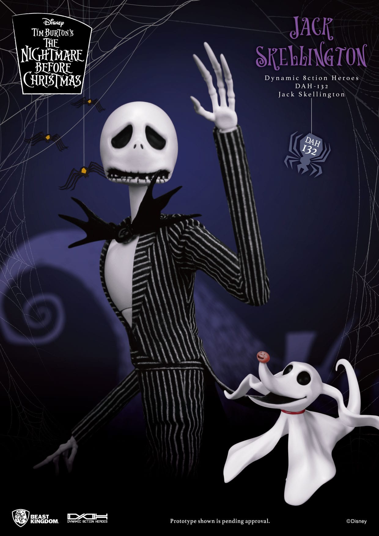 The Nightmare Before Christmas: Jack Skellington: Dynamic 8ction Figure: 21cm Beast Kingdom