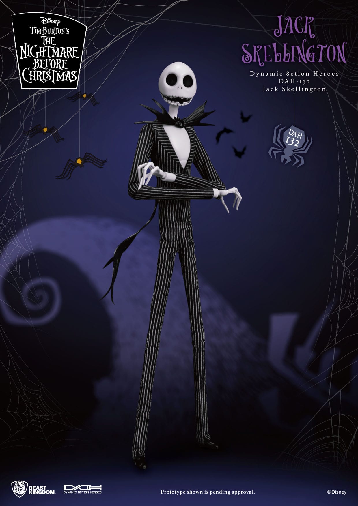 The Nightmare Before Christmas: Jack Skellington: Dynamic 8ction Figure: 21cm Beast Kingdom