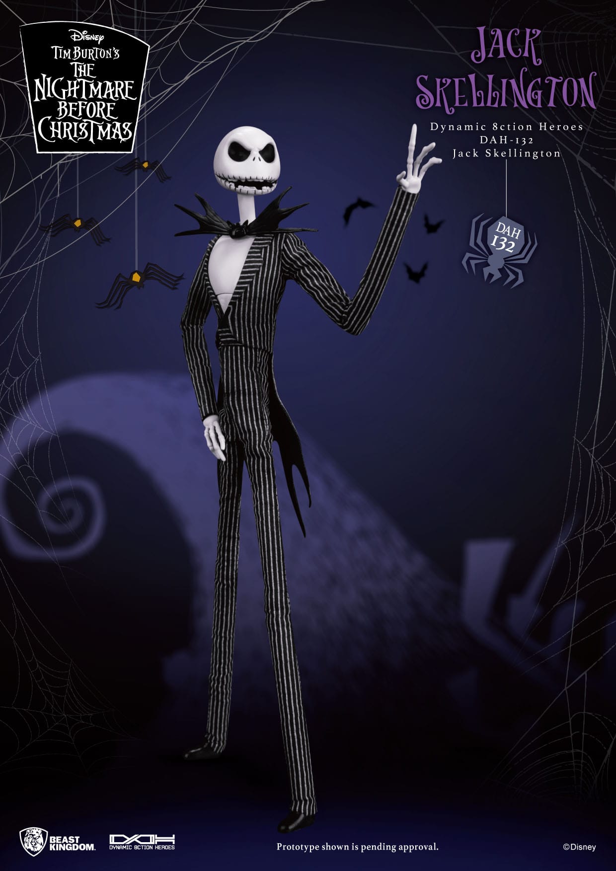 The Nightmare Before Christmas: Jack Skellington: Dynamic 8ction Figure: 21cm Beast Kingdom