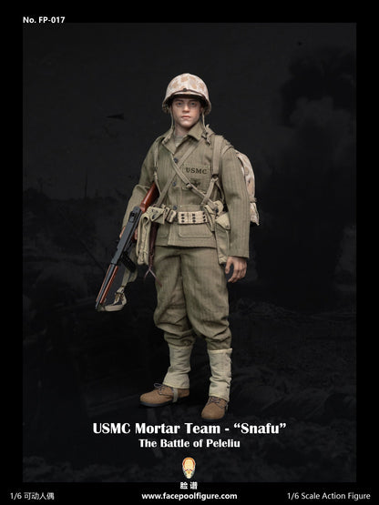 The Pacific War: WWII: Mortar Team Member: "Snafu" Merriell: Regular Edition: FP017A: Sixth Scale FacePool