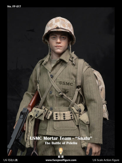 The Pacific War: WWII: Mortar Team Member: "Snafu" Merriell: Regular Edition: FP017A: Sixth Scale FacePool