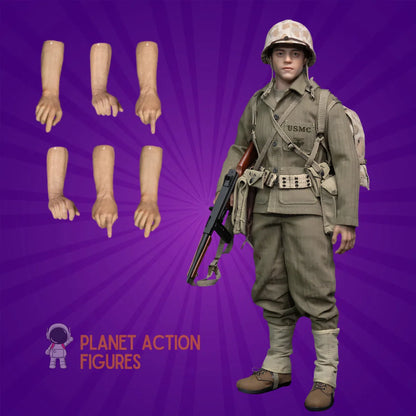 The Pacific War: WWII: Mortar Team Member: "Snafu" Merriell: Special Edition: FP017B Sixth Scale FacePool