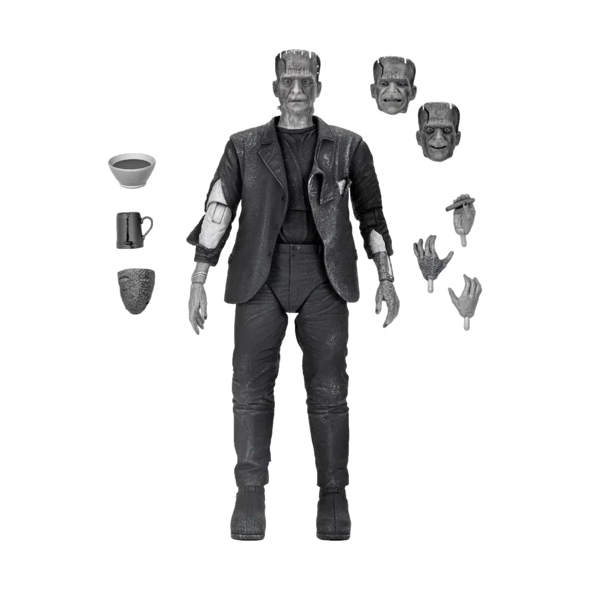 Universal Monsters: Ultimate Bride of Frankenstein: Frankenstein's Monster: Black & White: 7" Action Figure: Neca