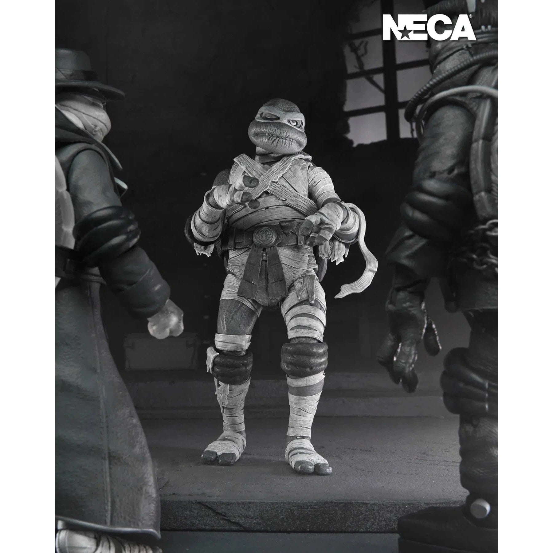 Universal Monsters x Teenage Mutant Ninja Turtles Turtles: (Black & White): 7" Action Figure Figure 4-Pack: Neca Neca