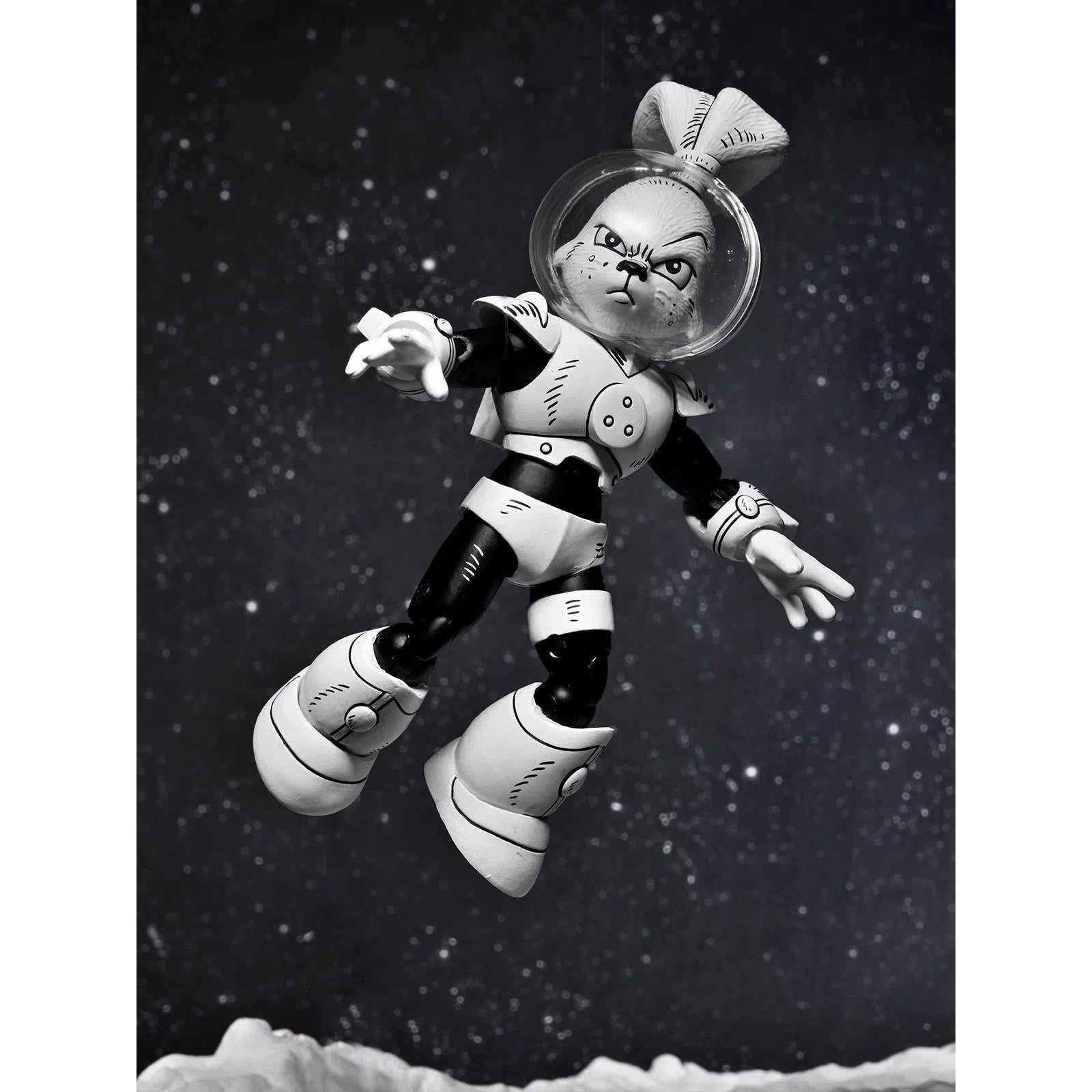 Usagi Yojimbo: Space Usagi Yojimbo: (Black & White Ver.): 7 Inch Action Figure Neca