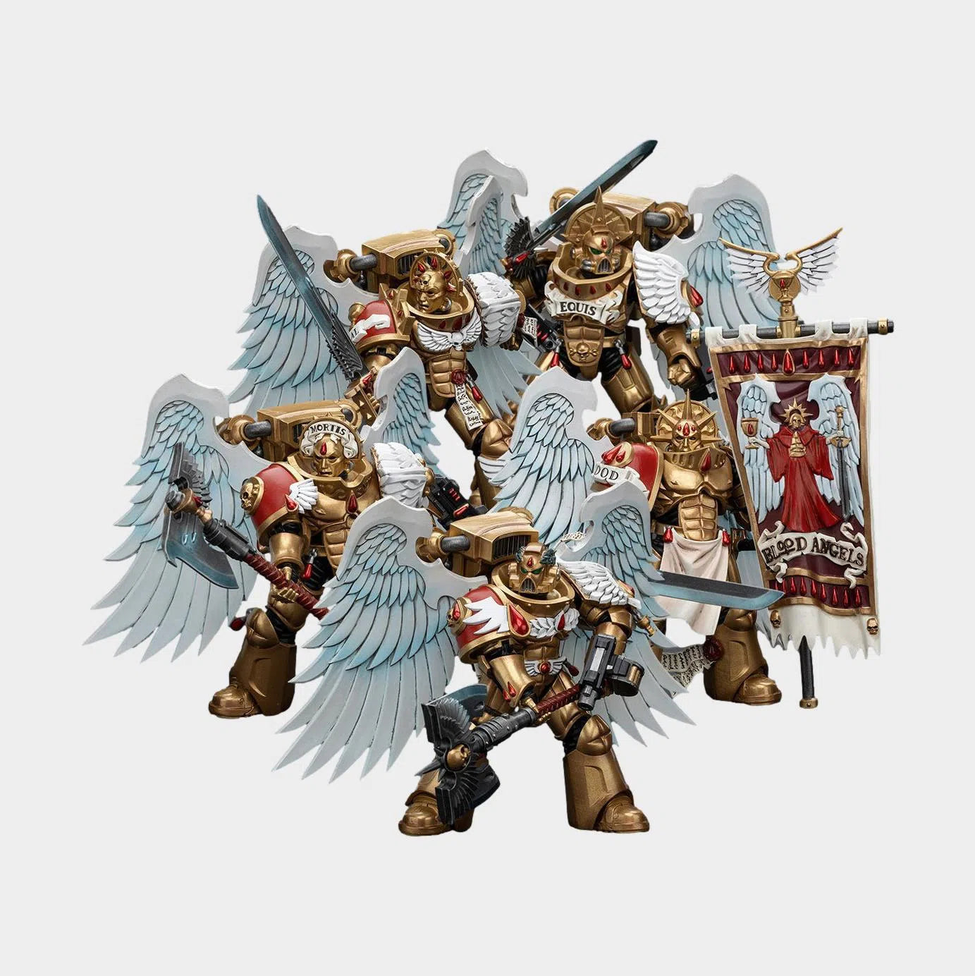 Warhammer 40K: Blood Angels: Sanguinary Guard: Set Of 5: Joy Toy Joy Toy