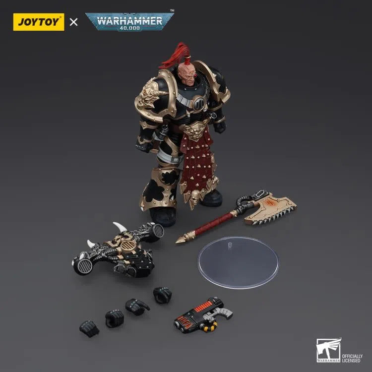 Warhammer 40K: Blood Chaos Space Marines: Black Legion Chosen with Plasma Pistol and Power Axe: Action Figure: Joy Toy Joy Toy