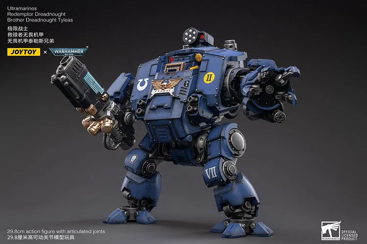 Warhammer 40K: UItramarines: Redemptor Dreadnought: Brother Dreadnought Tyleas: Reissue : Joy Toy Joy Toy