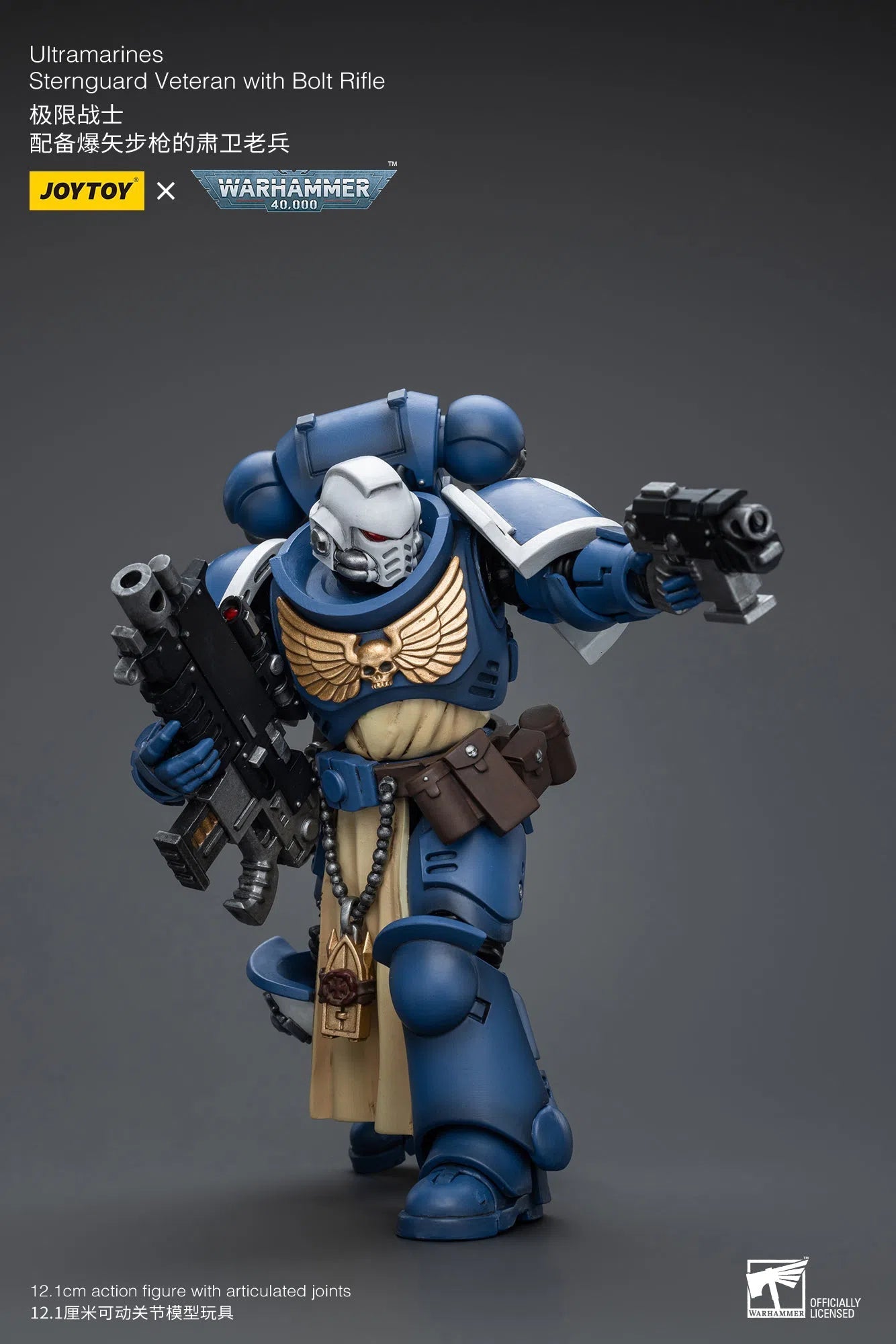 Warhammer 40K: Ultramarines: Sternguard Veteran with Bolt Rifle Joy Toy