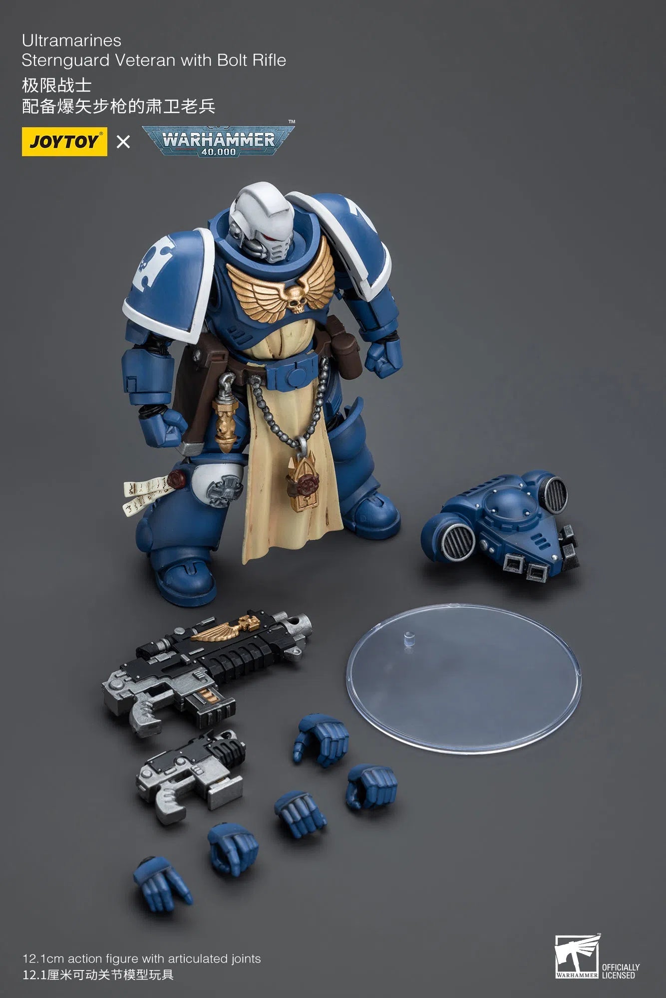 Warhammer 40K: Ultramarines: Sternguard Veteran with Bolt Rifle Joy Toy