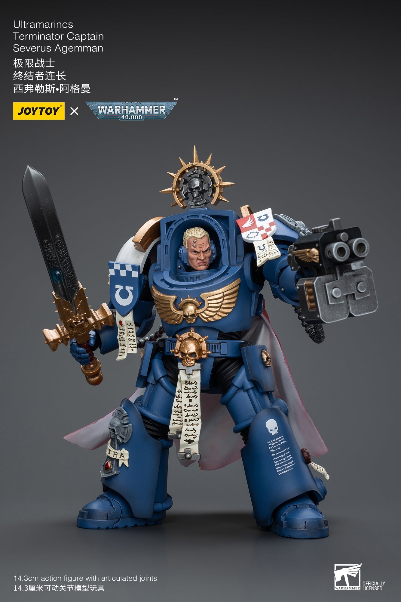 Warhammer 40K: Ultramarines: Terminator Captain: Severus Agemman Joy Toy