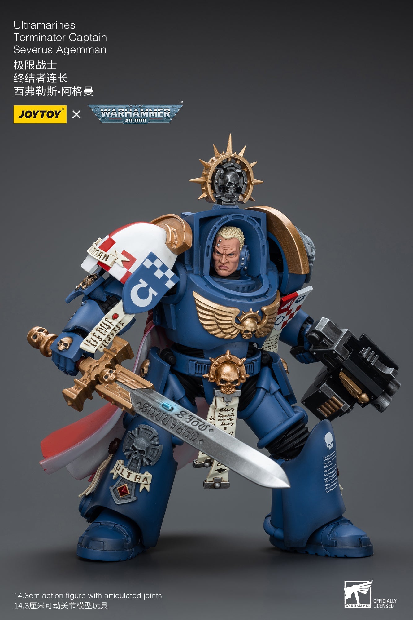 Warhammer 40K: Ultramarines: Terminator Captain: Severus Agemman Joy Toy