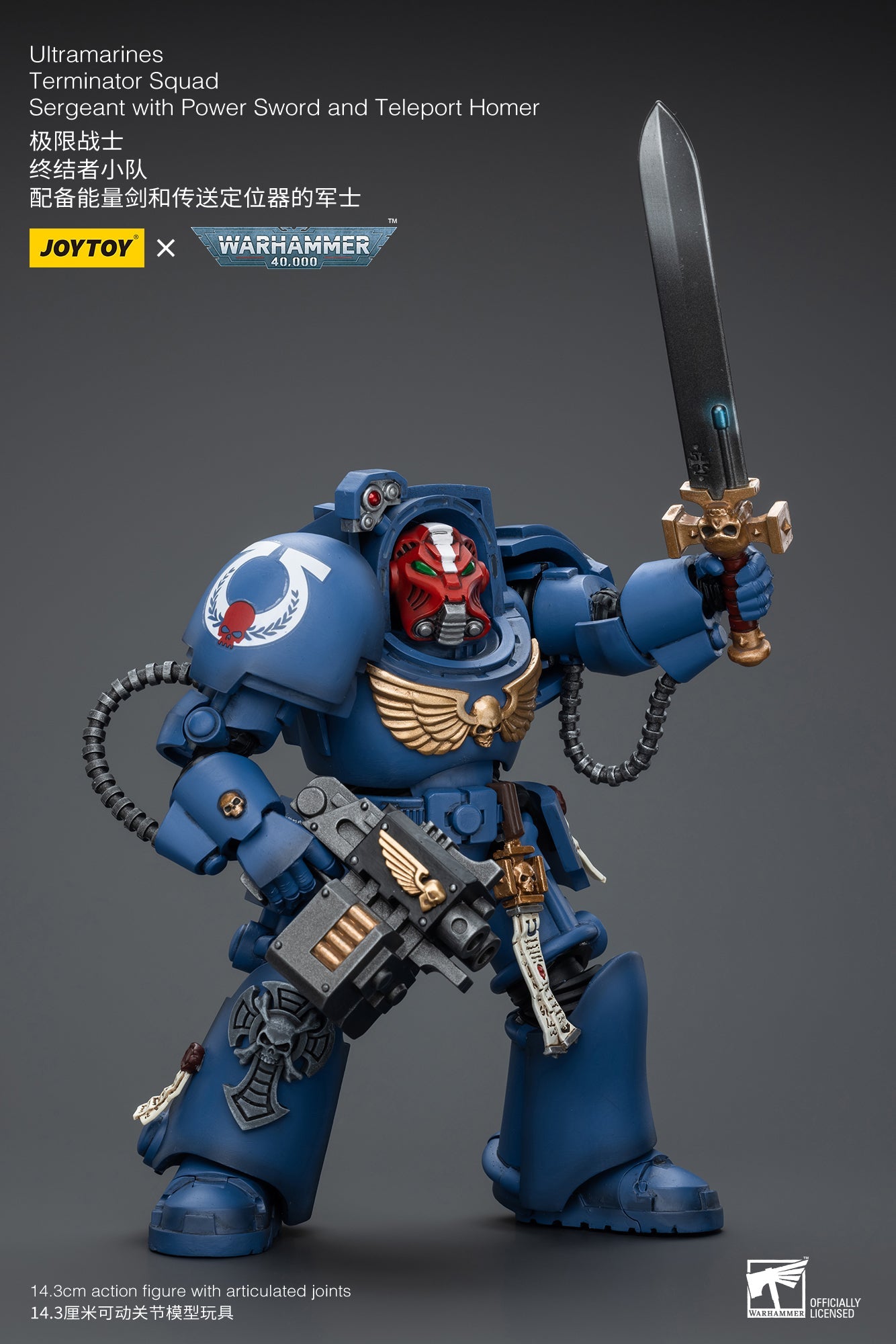 Warhammer 40K: Ultramarines: Terminator Squad: Sergeant with Power Sword and Teleport Homer Joy Toy