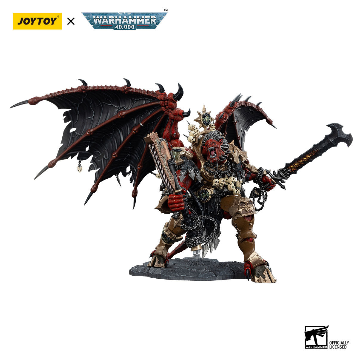 Warhammer 40K: World Eaters: Angron: Daemon Primarch of Khorne: Action Figure: Joy Toy Joy Toy