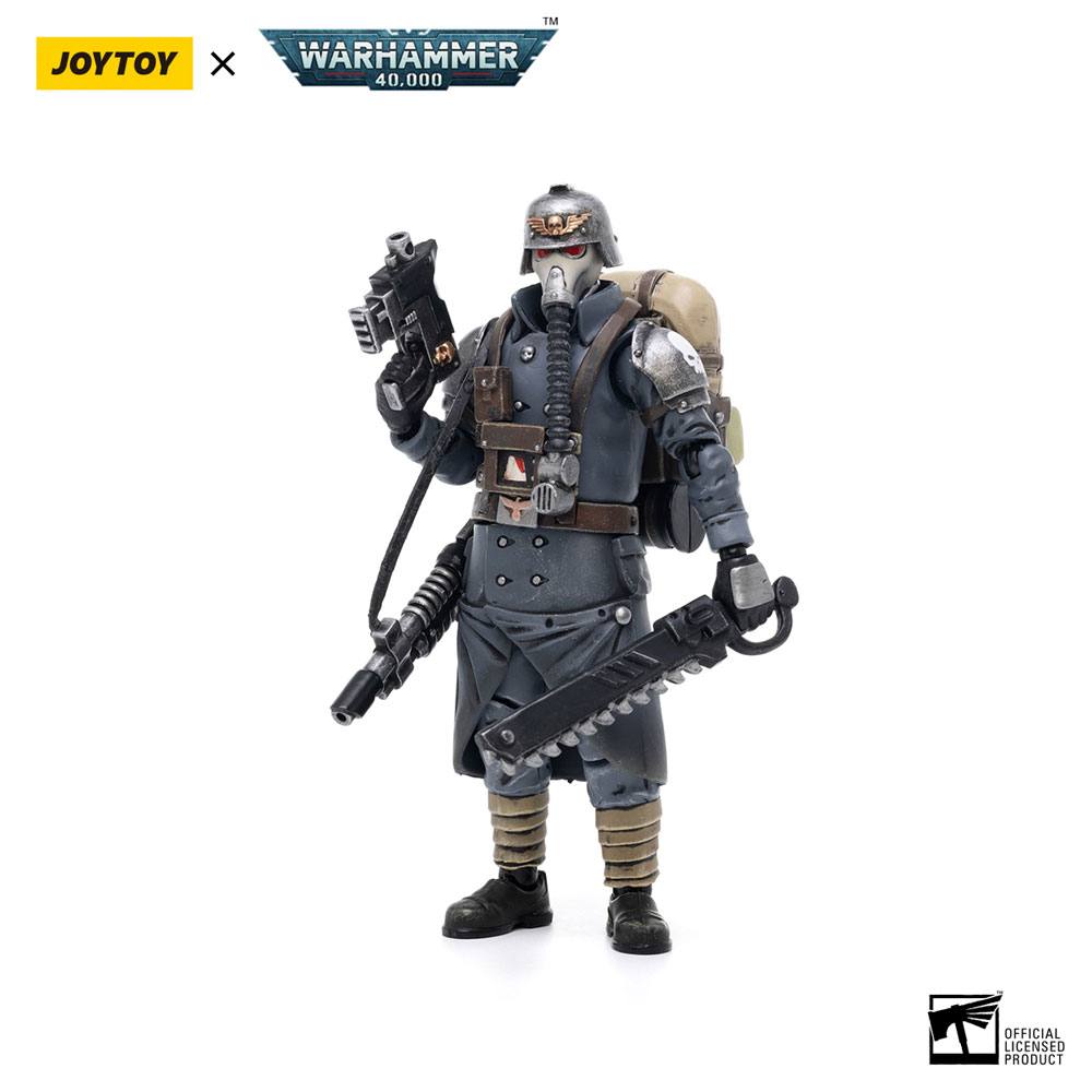 Warhammer 40k: Death Korps of Krieg: Veteran Squad Guardsman: Squad Sergeant: Action Figure: Joy Toy Joy Toy