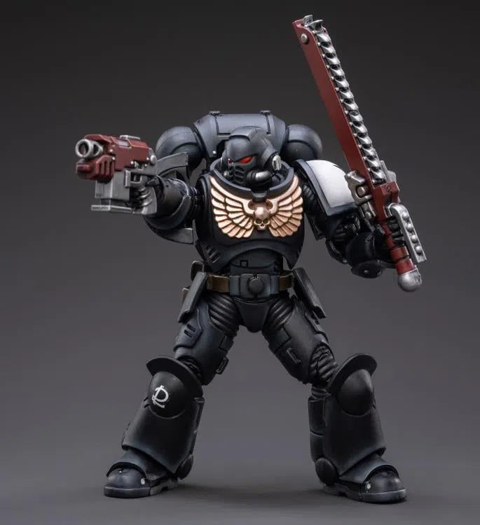 Warhammer 40k: Space Marines: Black Templars: Assault Intercessor: Outriders: Brother Valtus: Action Figure: Joy Toy Joy Toy