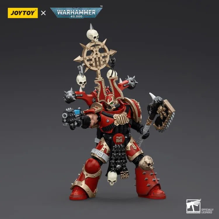 Warhammer 40k: World Eaters: Khorne Berzerker With Berzerker Icon: Action Figure: Joy Toy Joy Toy