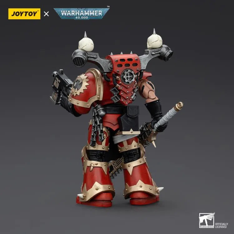 Warhammer 40k: World Eaters: Khorne Berzerker With Eviscerator Chainsword: Action Figure: Joy Toy Joy Toy