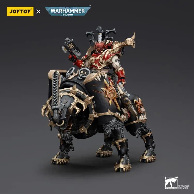 Warhammer 40k: World Eaters: Lord Invocatus with Khrone Juggernaut Daemon: Action Figure: Joy Toy Joy Toy