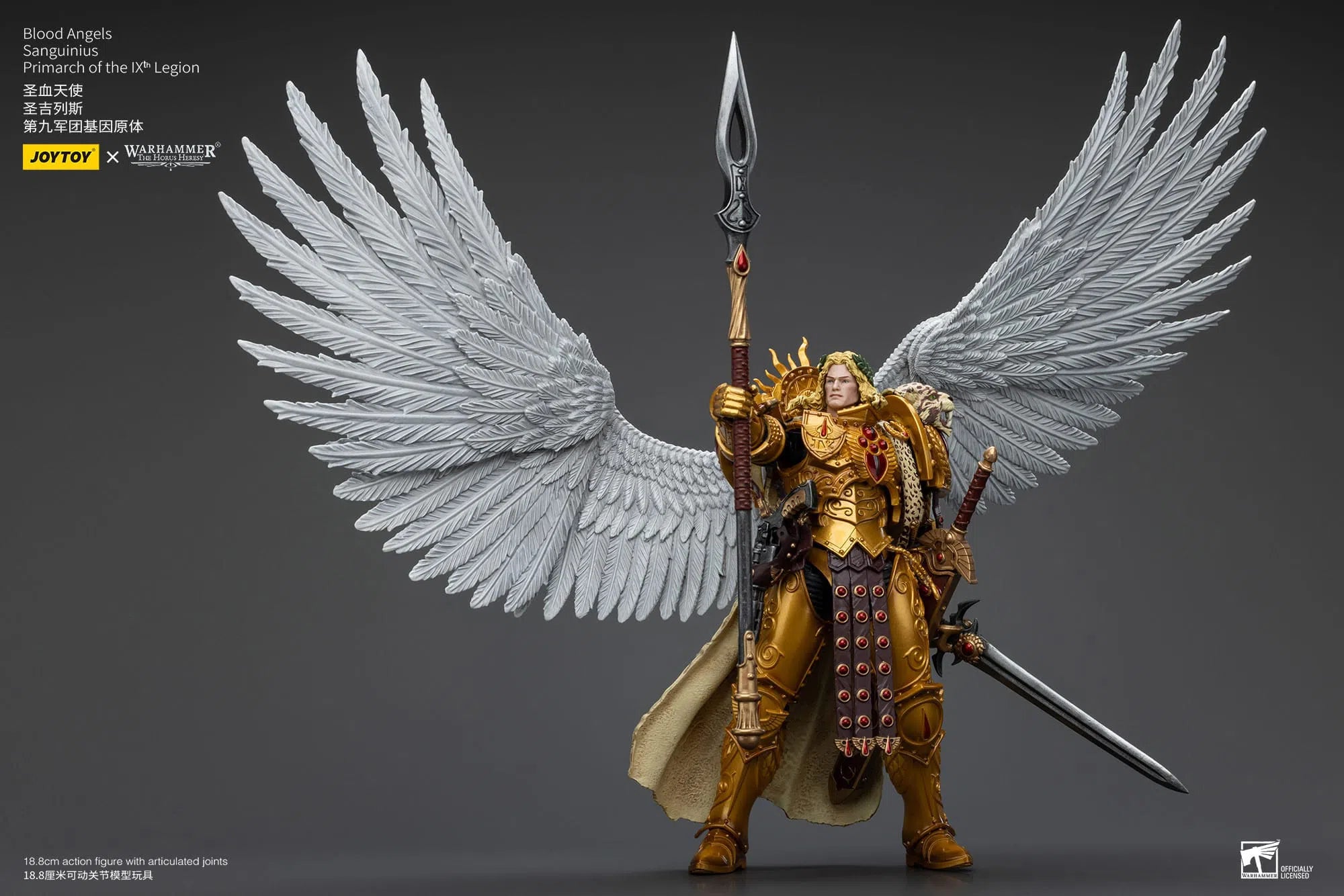 Warhammer The Horus Heresy: Blood Angels:Sanguinius Primarch of the IXth Legion: Action Figure: Joy Toy Joy Toy