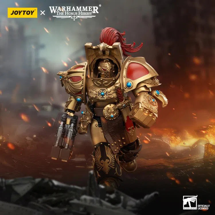 Warhammer: The Horus Heresy: Legio Custodes: Aquilon Terminator Squad: Aquilon With Twin-Linked Adrathic Destructor: Action Figure: Joy Toy Joy Toy