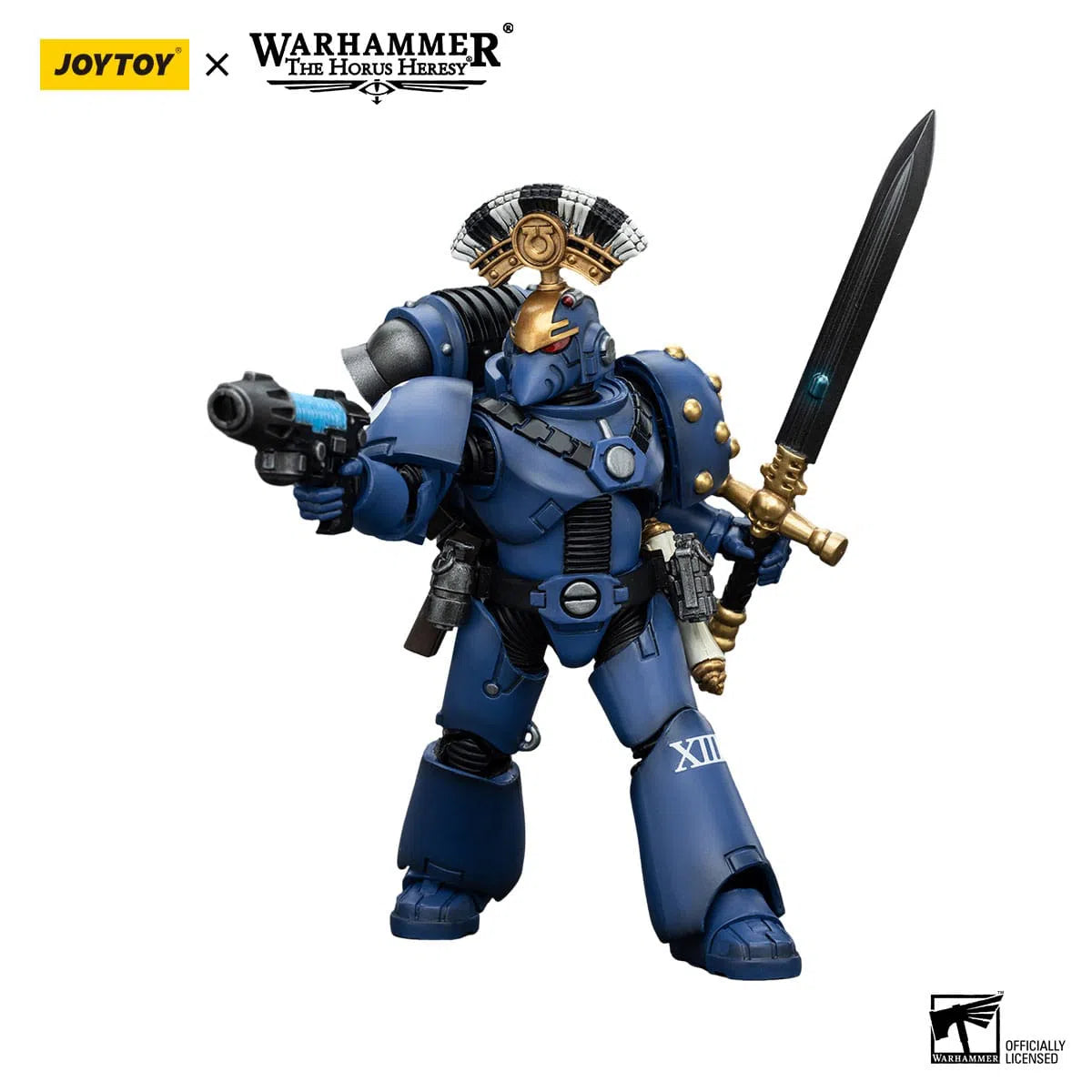 Warhammer The Horus Heresy: Ultramarines MK VI Tactical Squad Sergeant with Plasma Pistol and Power Sword: Joy Toy Joy Toy