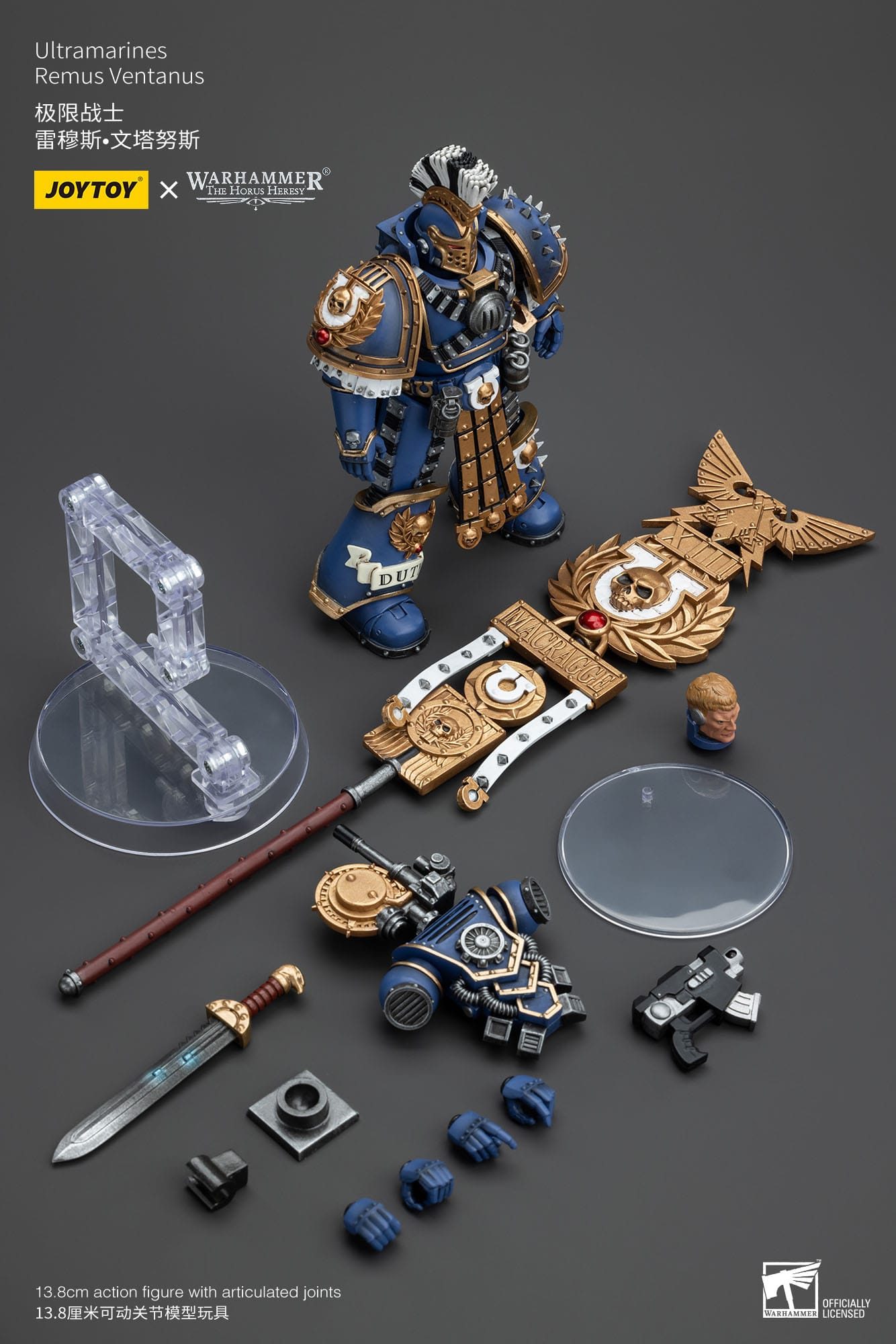 Warhammer The Horus Heresy: Ultramarines Remus Ventanus: Action Figure: Joy Toy Joy Toy