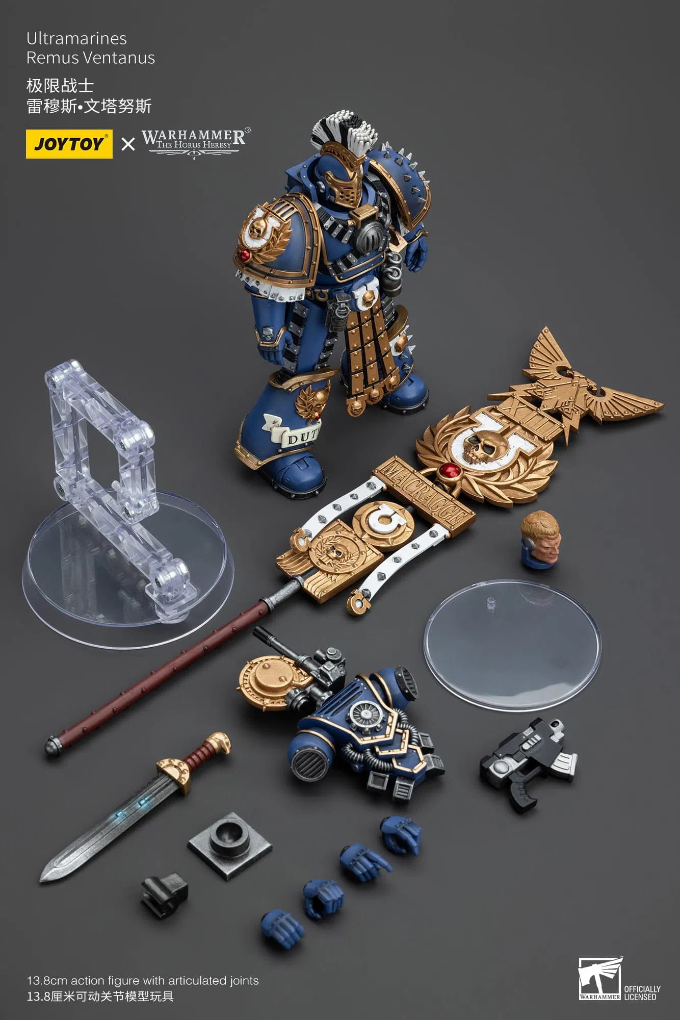 Warhammer The Horus Heresy: Ultramarines Remus Ventanus: Action Figure: Joy Toy Joy Toy