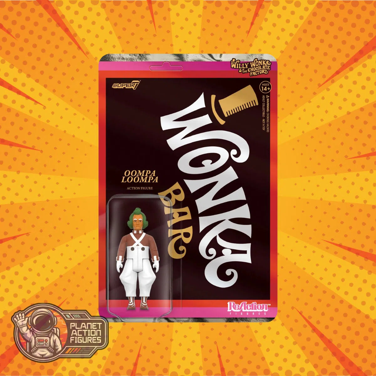 Willy Wonka & The Chocolate Factory (1971): Oompa Loompa: Wave 03: ReAction: Action Figure: Super7 Super7