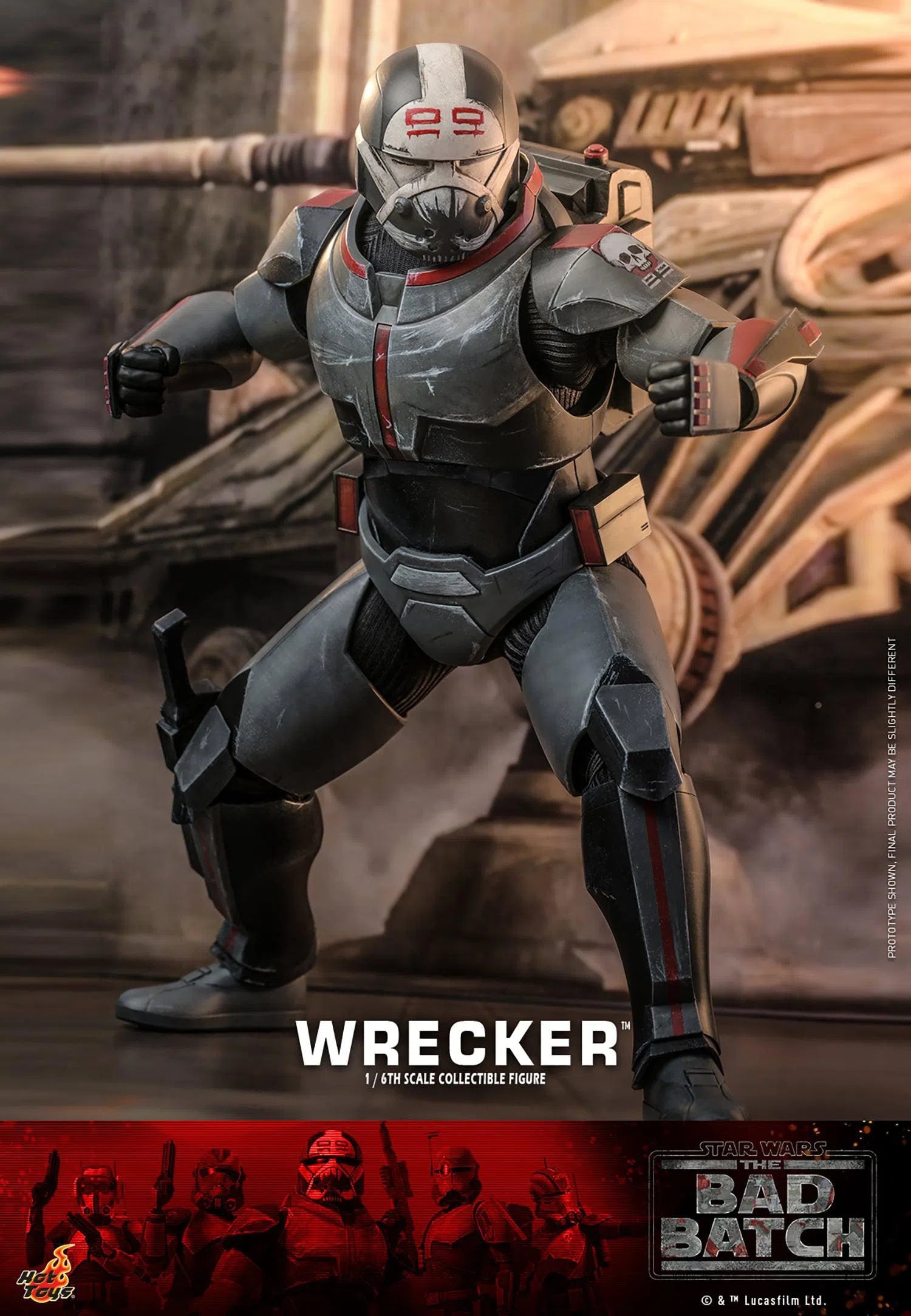 Wrecker: Star Wars: The Bad Batch Hot Toys