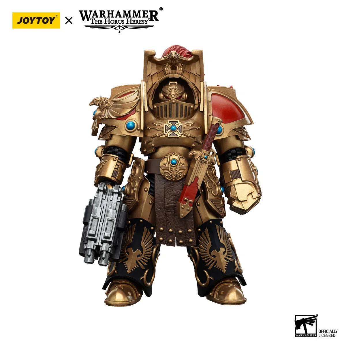 Warhammer: The Horus Heresy: Legio Custodes: Aquilon Terminator Squad: Aquilon With Lastrum Storm Bolter: Action Figure: Joy Toy