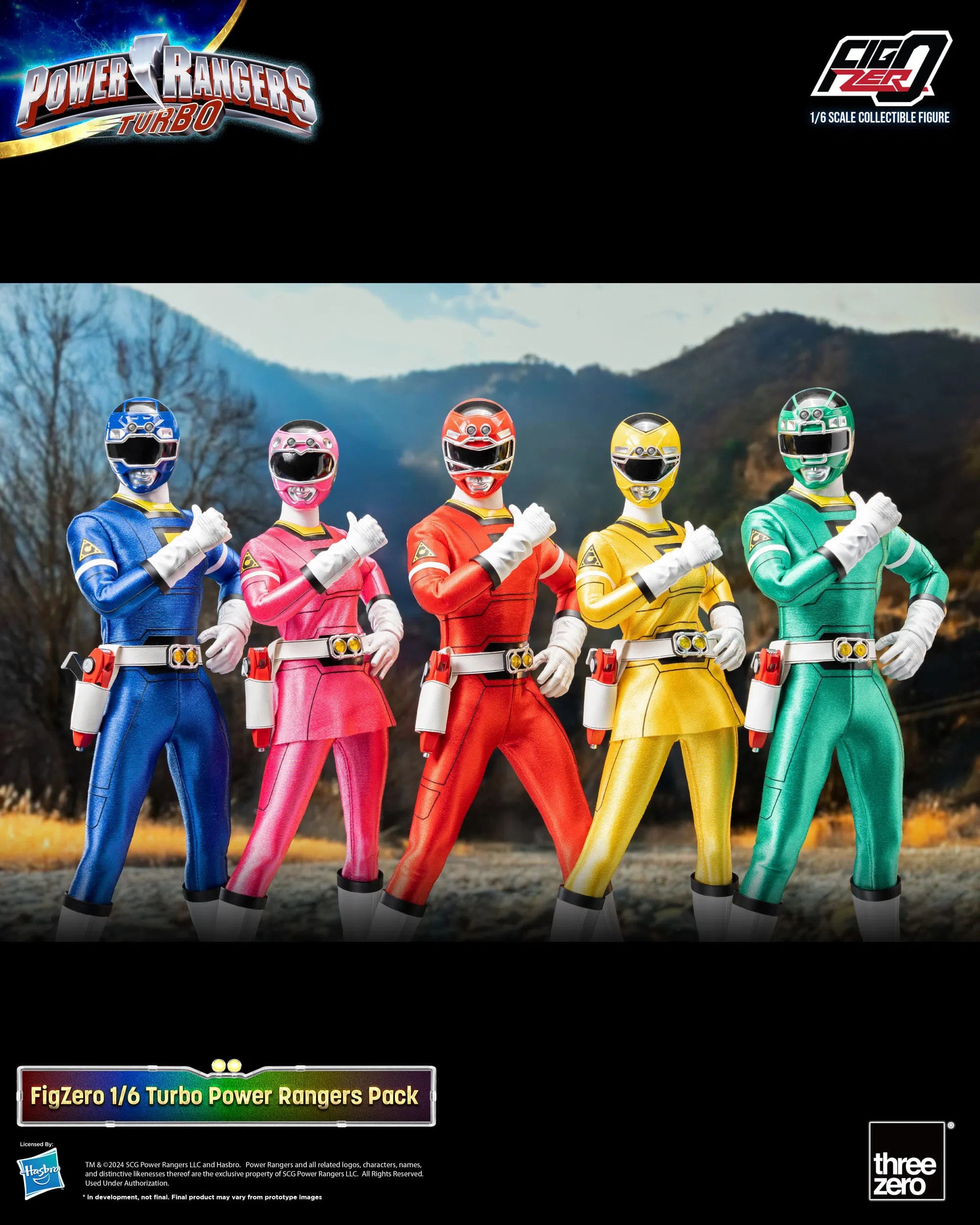 Power Rangers: Turbo: FigZero: 5 Pack: 1/6 Scale Figures