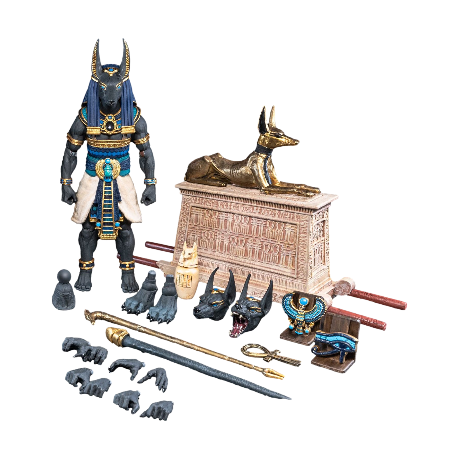 Figura Obscura: Anubis (Black and Blue Ver): Action Figure