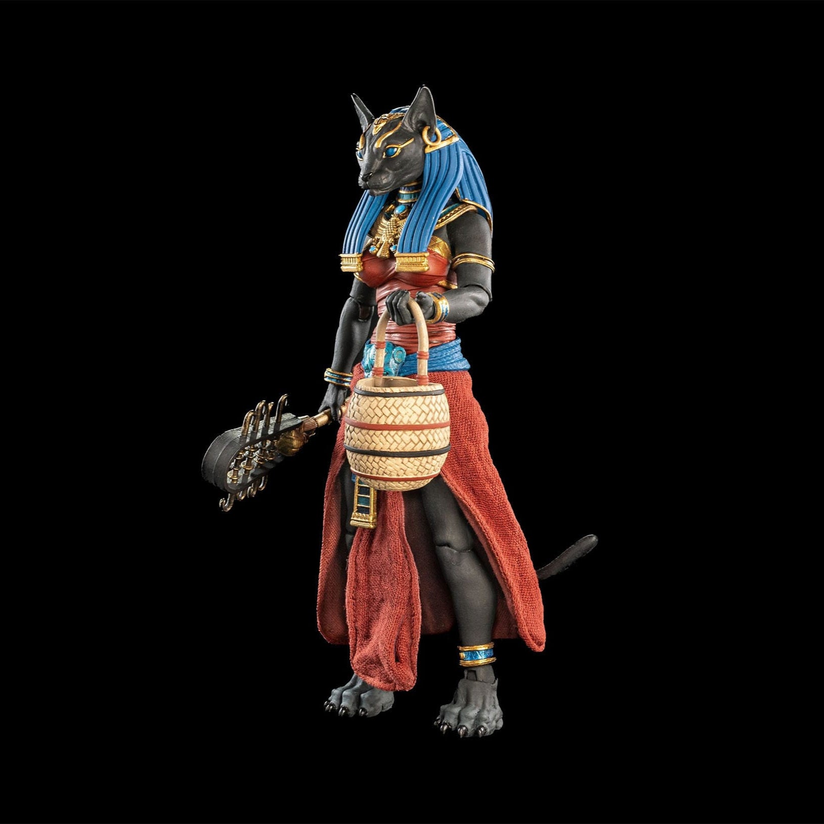 Figura Obscura: Bastet (Black and Red Ver): Action Figure