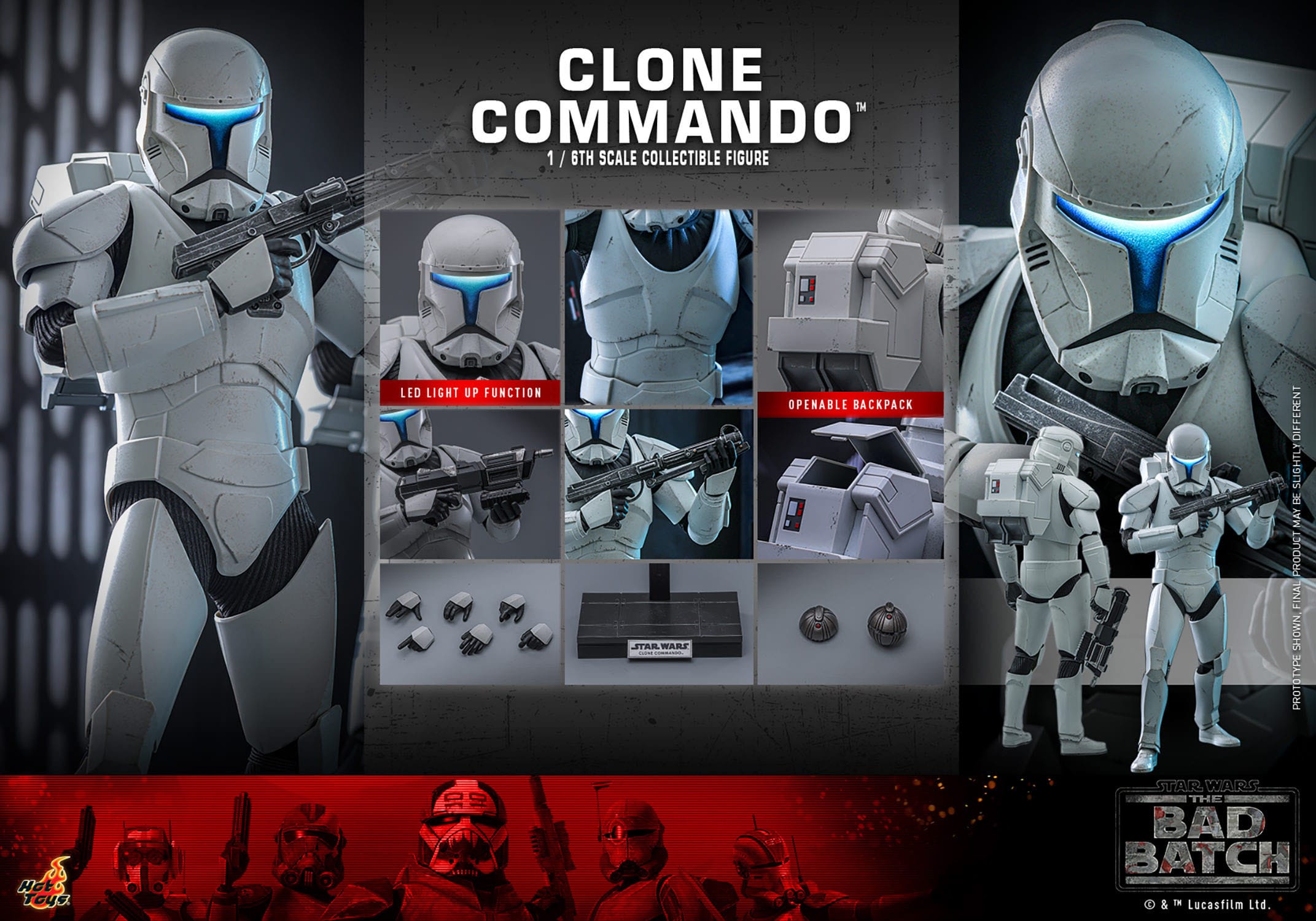 Star Wars: The Bad Batch: Clone Commando: TMS131: Hot Toys