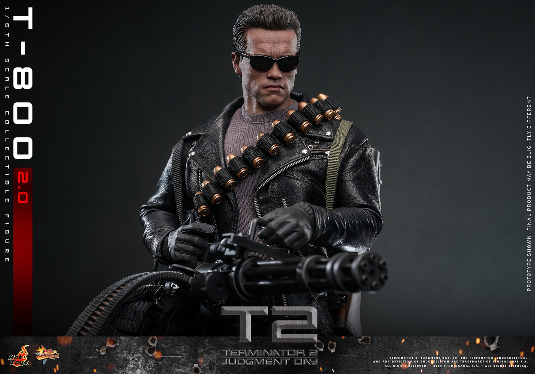 Terminator 2: T-800 Version 2.0: MMS795: 1/6th Scale Action Figure: Hot Toys