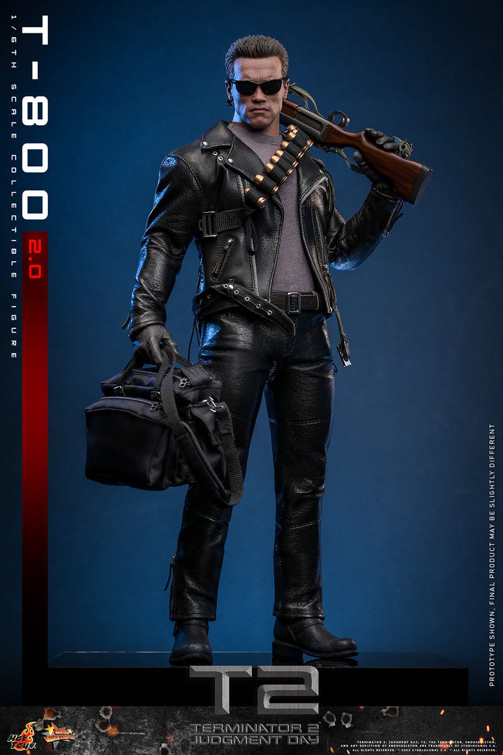 Terminator 2: T-800 Version 2.0: MMS795: 1/6th Scale Action Figure: Hot Toys