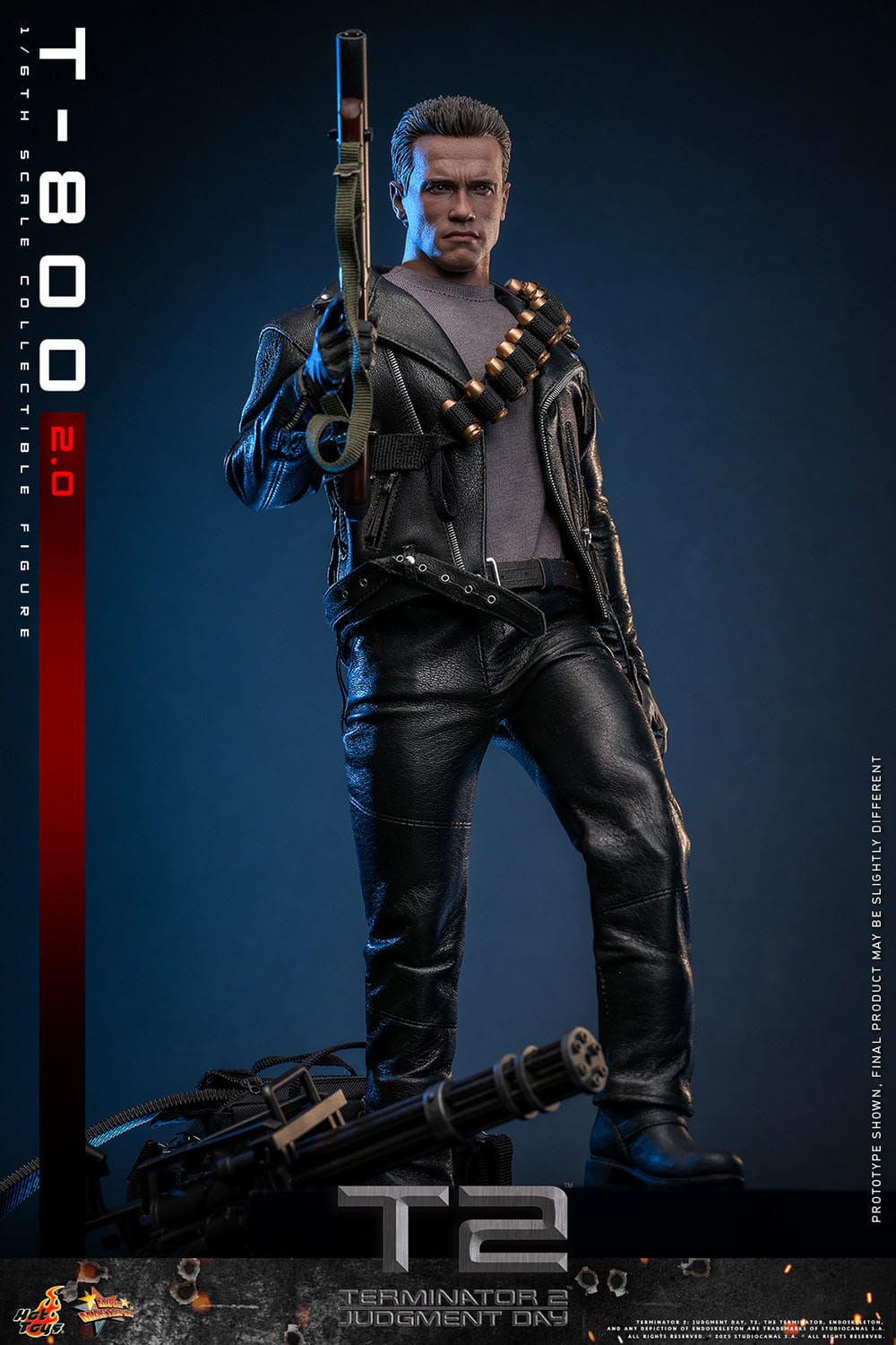 Terminator 2: T-800 Version 2.0: MMS795: 1/6th Scale Action Figure: Hot Toys