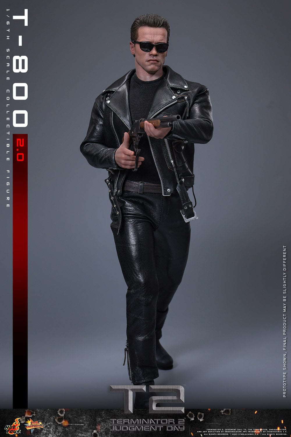 Terminator 2: T-800 Version 2.0: MMS795: 1/6th Scale Action Figure: Hot Toys