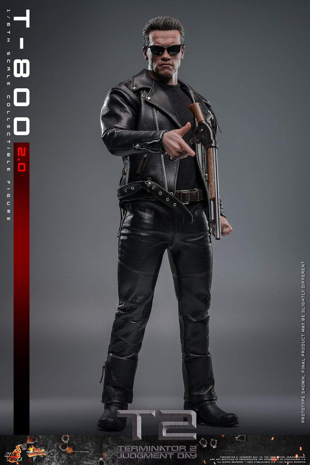 Terminator 2: T-800 Version 2.0: MMS795: 1/6th Scale Action Figure: Hot Toys