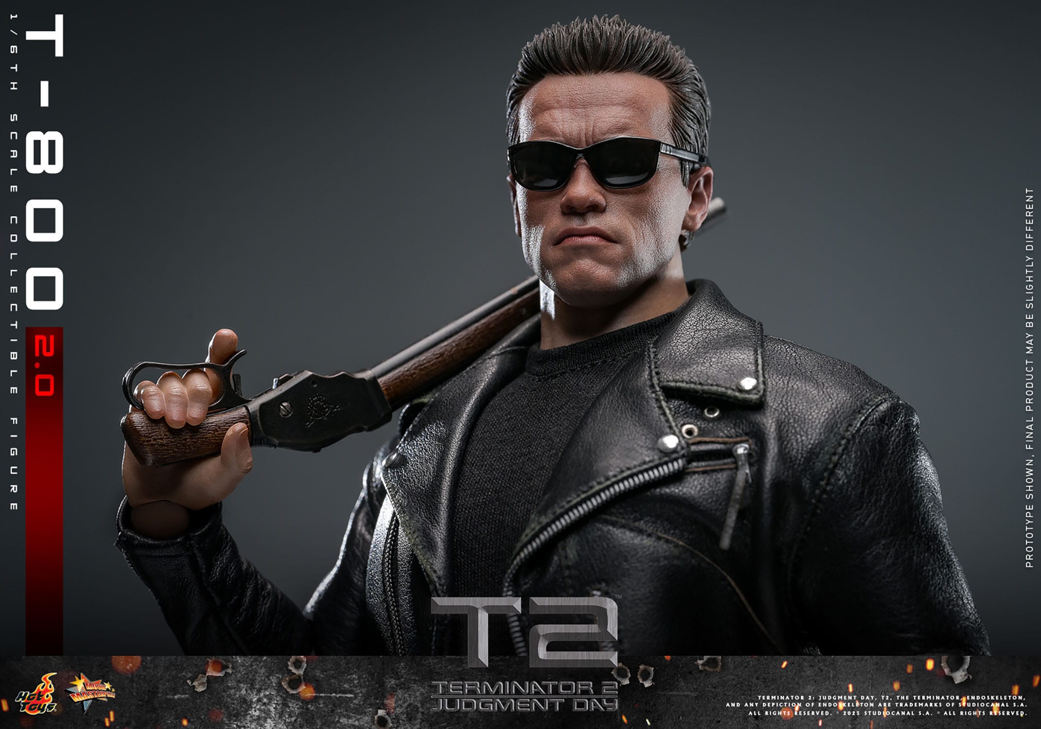 Terminator 2: T-800 Version 2.0: MMS795: 1/6th Scale Action Figure: Hot Toys