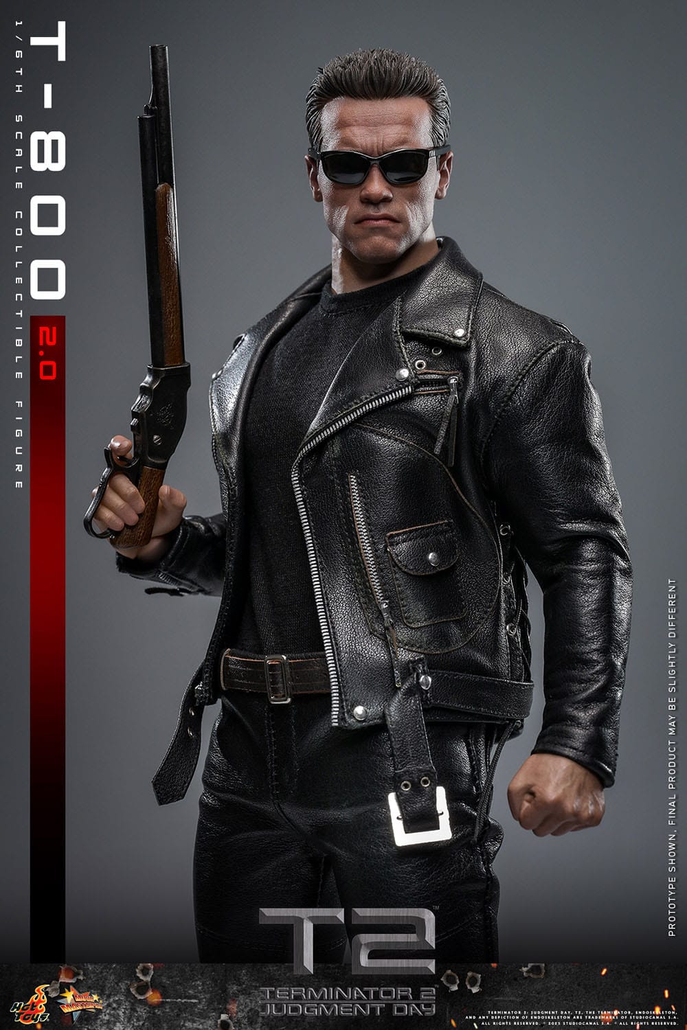 Terminator 2: T-800 Version 2.0: MMS795: 1/6th Scale Action Figure: Hot Toys