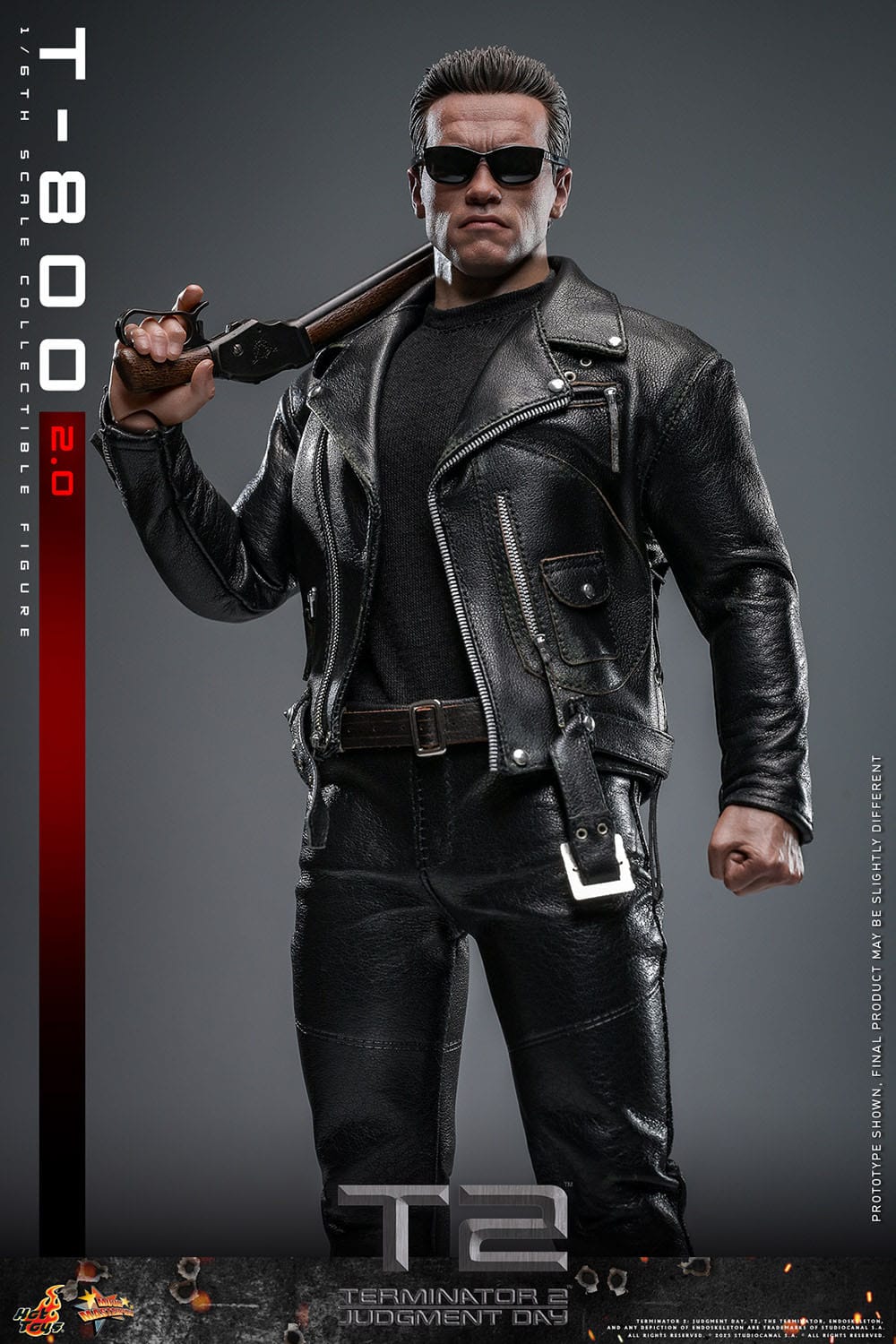 Terminator 2: T-800 Version 2.0: MMS795: 1/6th Scale Action Figure: Hot Toys