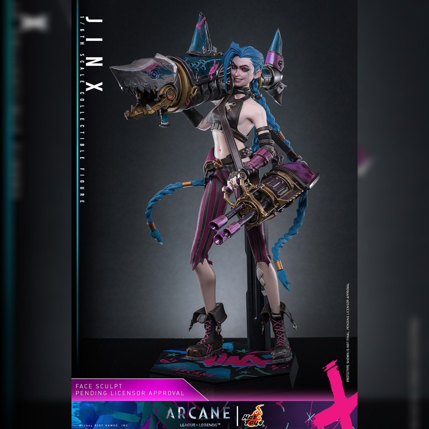 Arcane: Jinx: 1/6th Scale Action Figure: Hot Toys