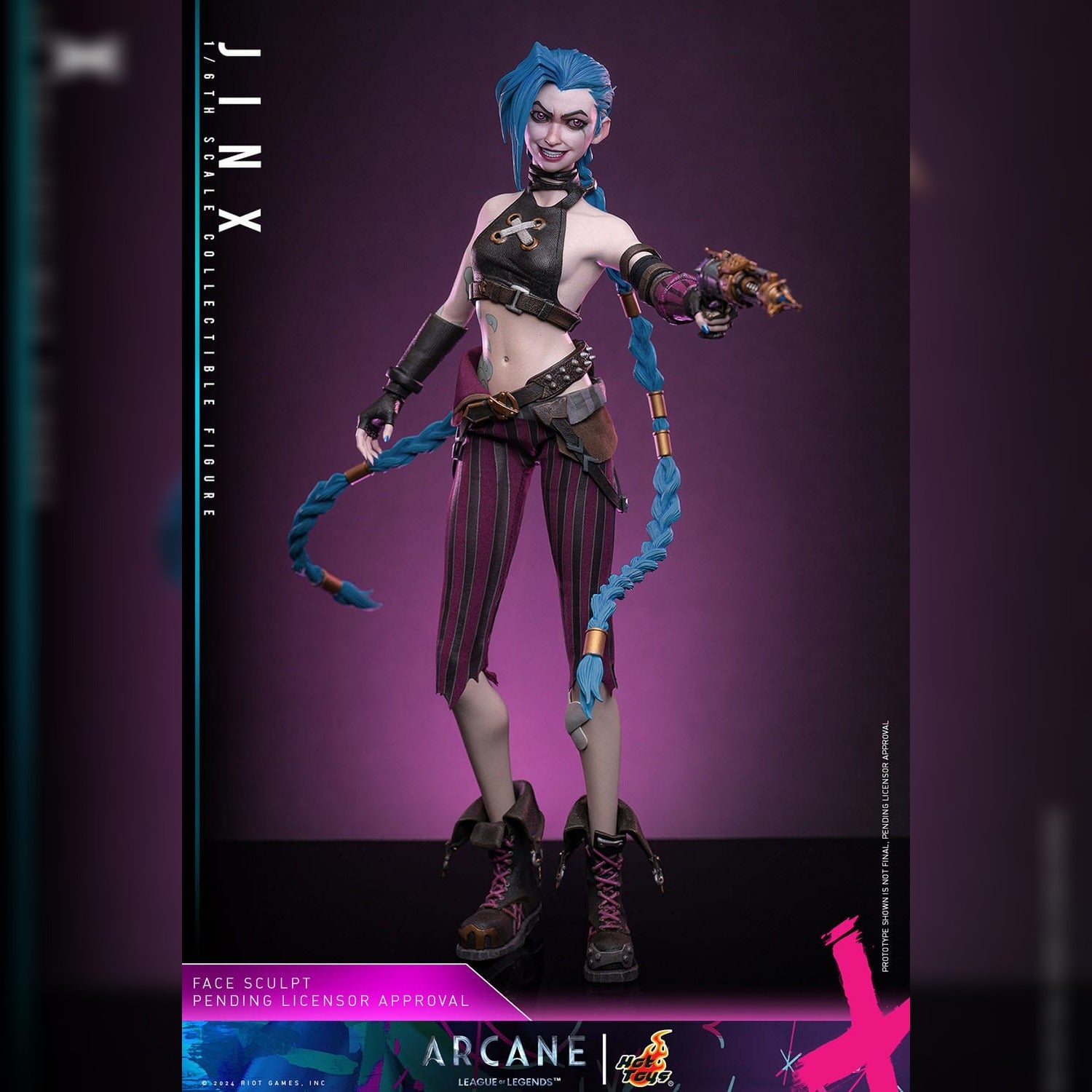 Arcane: Jinx: 1/6th Scale Action Figure: Hot Toys