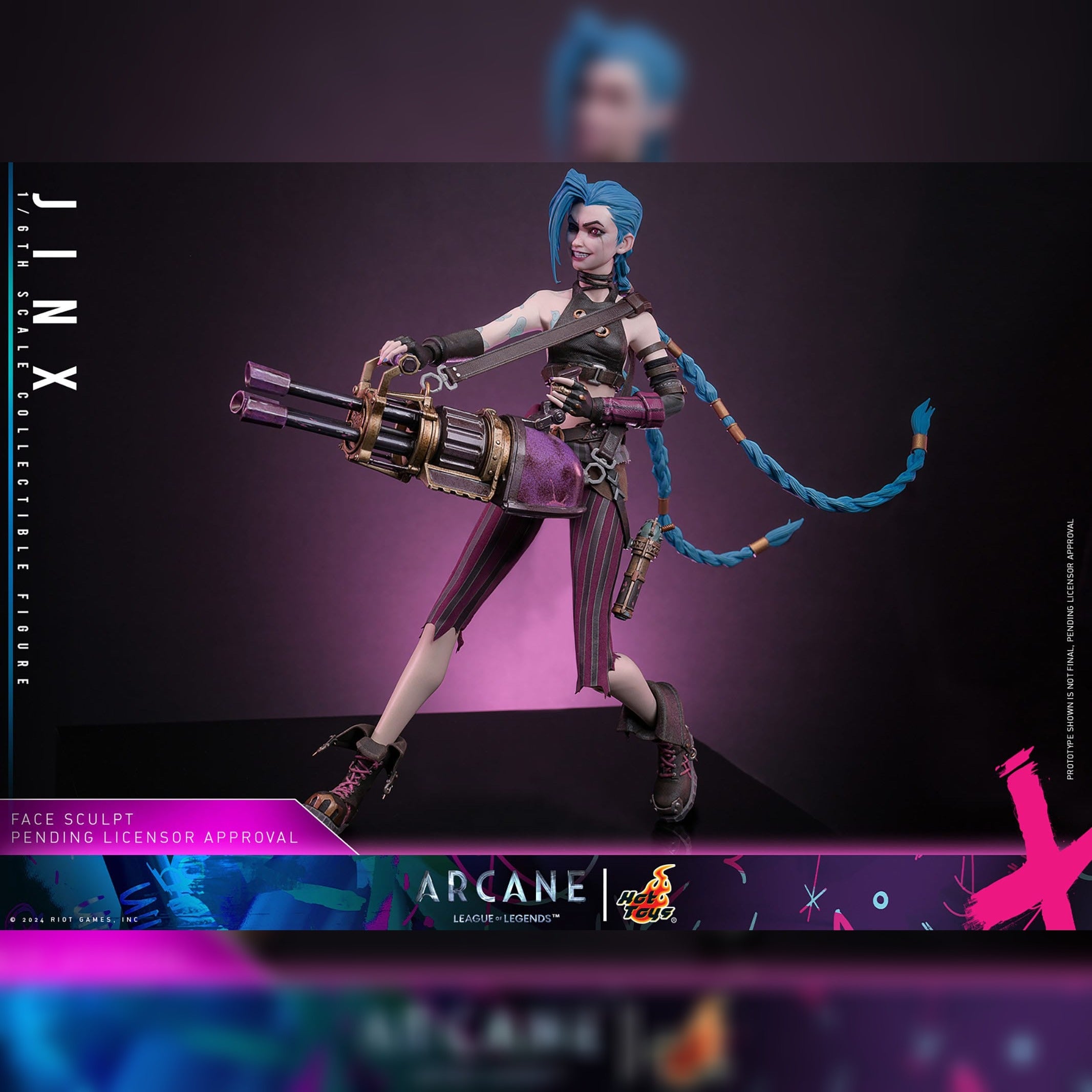 Arcane: Jinx: 1/6th Scale Action Figure: Hot Toys