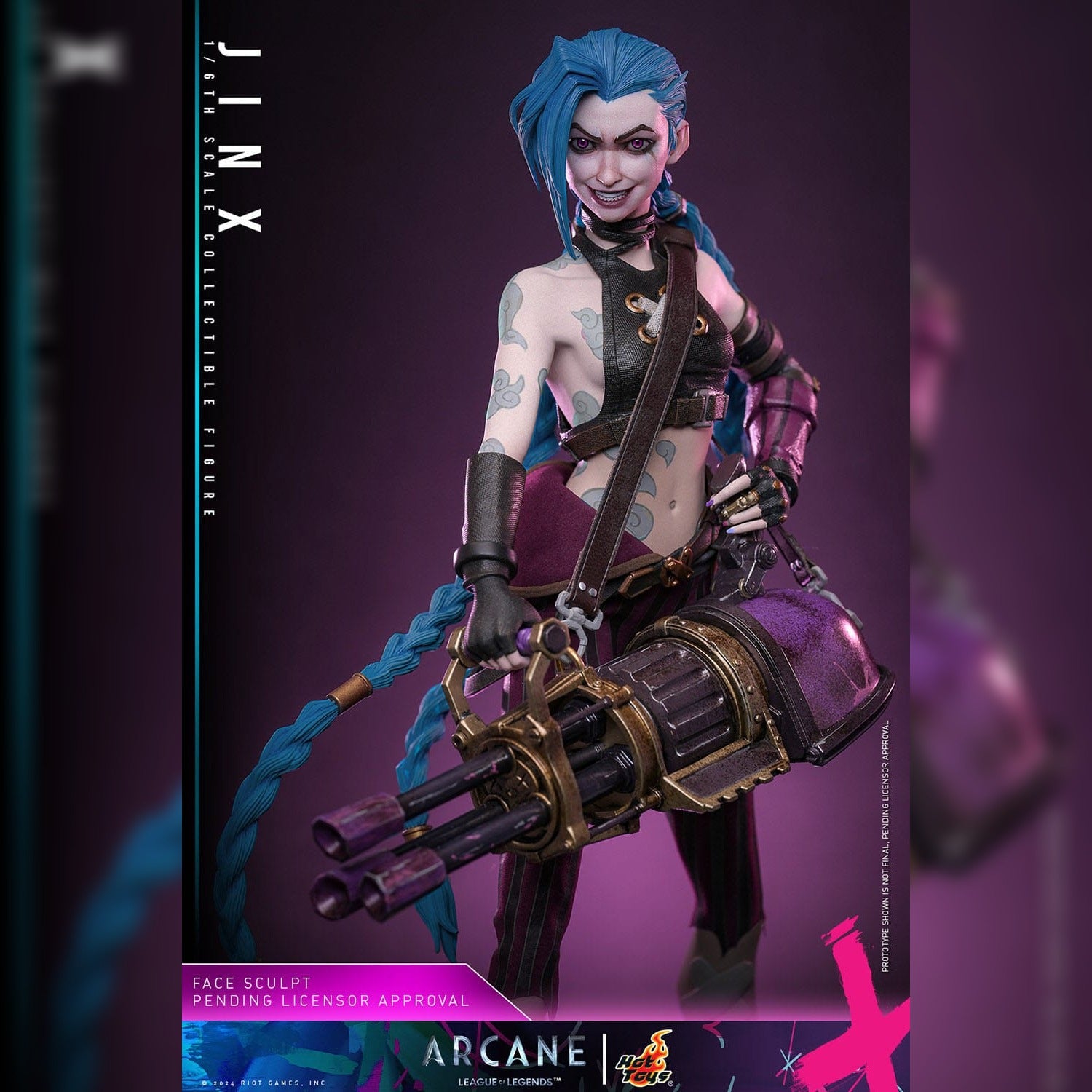 Arcane: Jinx: 1/6th Scale Action Figure: Hot Toys