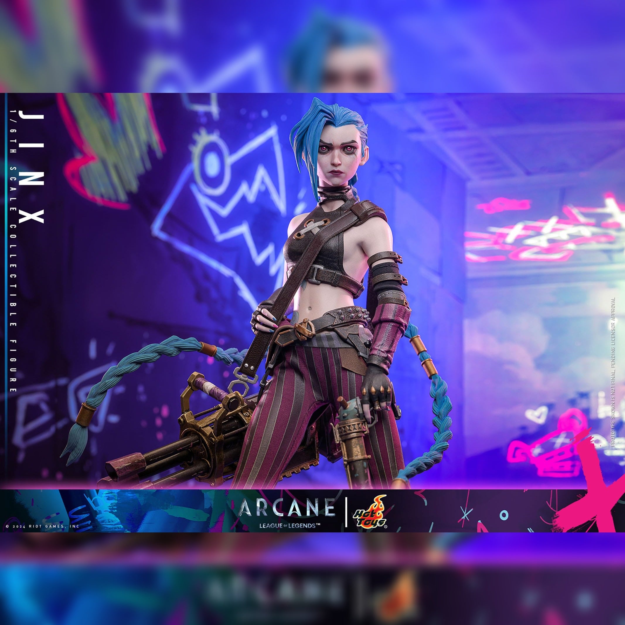 Arcane: Jinx: 1/6th Scale Action Figure: Hot Toys