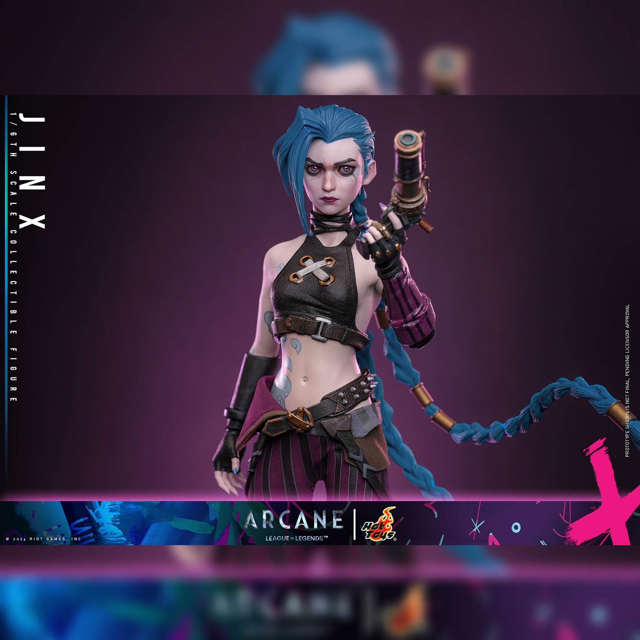 Arcane: Jinx: 1/6th Scale Action Figure: Hot Toys